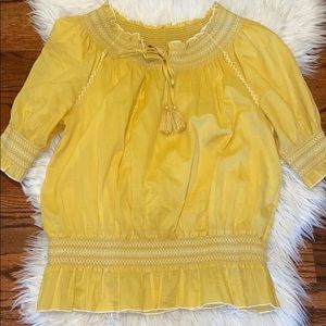 Women’s Yellow Tory Burch blouse